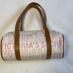 Victoria's Secret Pink and Brown Makeup Bag